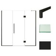 thumbnail image 3 of Transolid Ehtf735257610c-T Elizabeth 76" High X 73-1/2" Wide Hinged Semi Frameless Shower, 3 of 7
