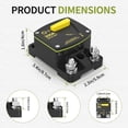 thumbnail image 4 of TAPDRA 12V-48V 300 Amp Automotive Circuit Breaker Overload Protection Short Circuit Protection For Trolling Motor Amplifier, 4 of 7