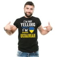 thumbnail image 2 of I'm Not Yelling I'm Ukrainian Shirt Ukraine Flag Shirt Ukrainian Patriotic Shirt (Large Military Green), 2 of 6