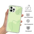 thumbnail image 2 of Pastel Green Lines Case for iPhone 13 Pro Max,Aesthetic Art Design TPU Bumper Cover Case, 2 of 5