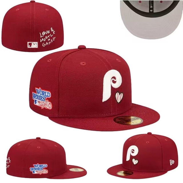 Philadelphia Phillies Gorra De Béisbol De Alta Calidad Sombrero Ajustado Gorras Cerradas Bordado
