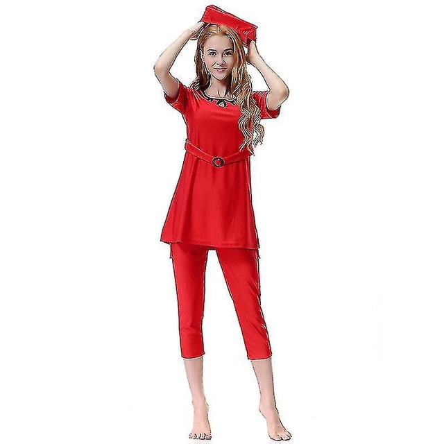 Women Islamic Beach Swimming Costume Modest Swimwear -cover