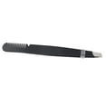 thumbnail image 1 of Pinzas multiusos para cejas, de acero inoxidable, ergonómicas, precisas, con punta inclinada y peine, color negro, 1 of 12