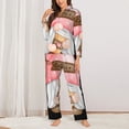 thumbnail image 2 of Vsdgher Coffee Gnome (1) Pajamas Set Long Sleeve Sleepwear Womens Button Down Nightwear Pj Sets-Small, 2 of 7