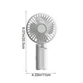 thumbnail image 3 of Summer Savings! Boovnll Portable Fan, Adjustable High Speed USB Rechargeable Fans Lightweight Compact Handheld Fan for Outdoor, Travel, Camping, Vacation, Summer Gift, Mini Fan - Fan, 3 of 8