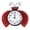 Ladybug-red, variant on Outdoor Clock Silent Non-ticking Wall Clocks With & Humidity Quartz Decor For Patio Garden Living Room