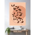 thumbnail image 2 of Terracotta Boho Botanical Poster Wall Art, Modern Wall Decor For Living Room Bedroom, 8x12 UNFRAMED, 2 of 3