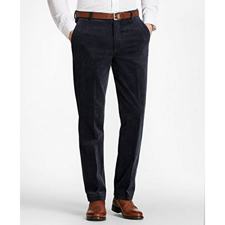 New Brooks Brothers Mens Clark Fit Wide Wale Stretch Navy Blue Corduroys (38x32)