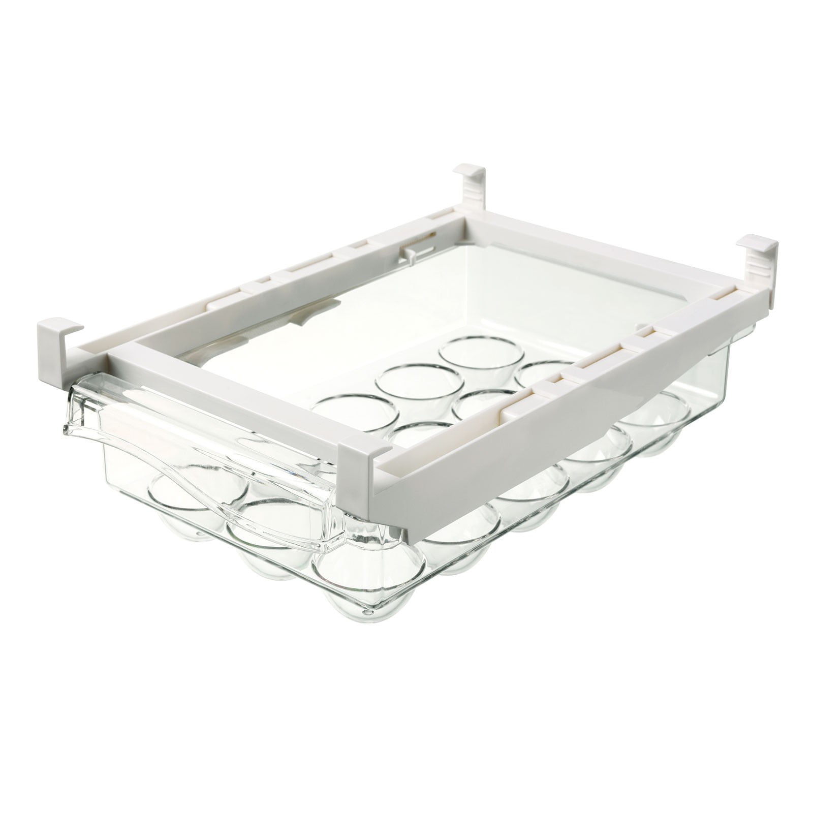 Egg Storage Container, Refrigerator Organizer, Adjustable Compartments, Food Grade Plastic, Kitchen Countertop, Camping Picnic