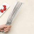 thumbnail image 1 of 20 piezas pincho de barbacoa de acero inoxidable reutilizable Camping barbacoa pinchos Kebab Stick Likrtyny Para estrenar, 1 of 7
