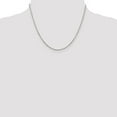 thumbnail image 5 of Auriga Fine Jewelry 925 Sterling Silver 2.25 mm Flat Rope Chain Necklace for Women 18", 5 of 5