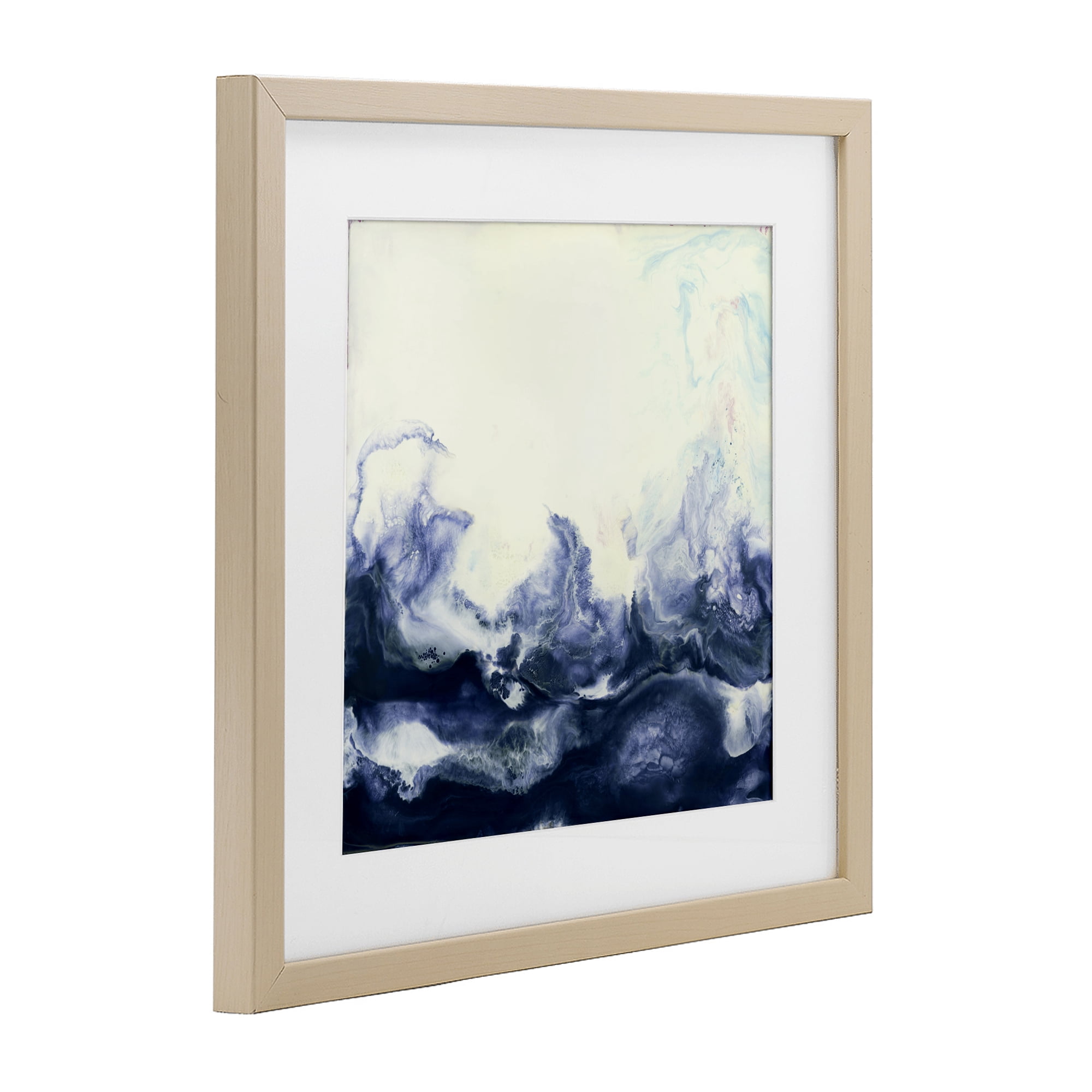 Stupell Industries Oceanic Fluid Swirl Birch Framed Print Under Glass, design by Laura Van Horne