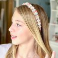 thumbnail image 6 of FROG SAC Confetti Headbands for Girls, Rainbow Pearl Head Bands for Kids, Cute Fashion Girl Hair Accessories, 6 of 9