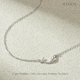 thumbnail image 2 of Collar para mujer Collar de plata de ley 925 Collar de oro delicado para mujer Collar de corazón lindo Colgante Charm Cadena de corazón Gargantilla Collares, 2 of 5