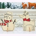 thumbnail image 3 of EUDIDV Xmas Decoration Ornaments Christmas Wooden Decorations DIY Painting Educational Children's Toys Christmas Figurines, 3 of 3
