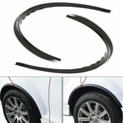 Walbest 2 Pack Universal Wheel Eyebrow Strip Arch Trim Fender Flare Protector (Rubber)