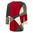 thumbnail image 4 of Pisexur Women's Plus Size Tops Long Sleeve Color Block Tops Crewneck Sweatshirts Pullover Tunic Shirts Blouses, 4 of 4