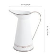 thumbnail image 4 of Troglfold flower vase Rustic Iron Pitcher Vase Set for Flowers or Decor,8.66"X6.69"X4.72", 4 of 11