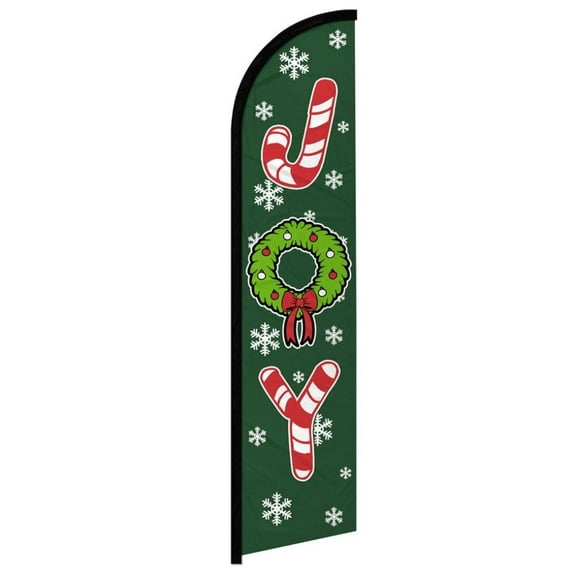 Joy (Candy Cane) Windless Banner Flag