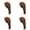 Coffee-04, variant on Men Women Stretchy Dreadlock Cap, Long Tail Breathable Headwrap for Locs Braids Hair