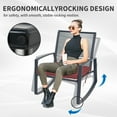 thumbnail image 4 of Mondawe 3-Piece Outdoor Metal Rocking Chair Set with Side Table include Cushions, 4 of 6