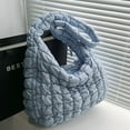 thumbnail image 5 of Bubble Hobo Bags for Women Quilted Tote Bag for Women Puffer Bag Quilted Bag Lightweight Puffy Tote Bag Quilted Padding Shoulder Bag,Light blue, 5 of 5