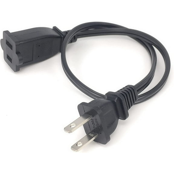 Tekit (9.84ft/3m) US Power Extension Cable Cord US AC 2-Prong Male/Female Power cable10A/125V,USA Outlet Saver Power Extension Cord Cable 2-Prong 2 Outlets for NEMA 5-15P to NEMA 5-15R