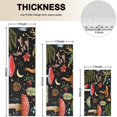 thumbnail image 4 of Red Mushroom Fern Black Pattern Kitchen Rugs Sets Of 3,Kitchen Runner Rugs Non Skid Washable,Decorative Kitchen Floor Mats for Kitchen,Sink,Laundry,17"x30"+ 17"x47" + 17"x59", 4 of 6
