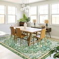 thumbnail image 6 of Findosom 5'x7' Vintage Area Rug for Living Room, Machine Washable Rugs Non Slip Distressed Indoor Rug,Large Retro Area Rug Floor Carpet for Bedroom Dining Room Entryway Office Decor,Green, 6 of 8