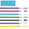 thumbnail image 3 of Uxcell Erasable Colored Pencils, 24 Pcs Oil Color Pencils with Erasers Hexagonal Rod Wooden Colored Pencils for Tests Marking Grading Art Painting, Yellow, 3 of 6