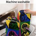 thumbnail image 5 of Colorful PopArt Dinosaurs Pattern Bathroom Rugs Mat,Non Slip Microfiber Bathroom Rug,Rubber Backing,Soft Bathroom Mats for Bathroom Floor,Tub and Shower,17x27in(43x68cm), 5 of 5