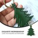 thumbnail image 3 of 1pc árbol de Navidad en forma de llavero bolsos de cuero colgante decoración creativa del coche, 3 of 6