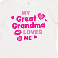 thumbnail image 4 of Inktastic Valentine's Day My Great Grandma Loves Me Hearts and Lips Boys or Girls Toddler T-Shirt, 4 of 5