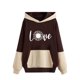 thumbnail image 1 of Gibobby Sudadera con capucha mujer, Sudaderas para mujer, sudadera corta de forro polar de otoño(Marrón,CH), 1 of 3