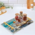 thumbnail image 5 of Ryvnso Sea Shell in Sea Bathroom Tray Vanity Countertop Trays Acrylic Organizer, 5 of 7
