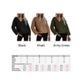 thumbnail image 2 of Abrigo de mujer Irfora Chaqueta de lana para mujer Abotonada Manga larga Cuello en V Fuzzy Abrigos casuales cálidos Irfora Abrigo de mujer, 2 of 5