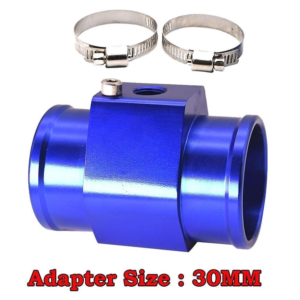 Round Lcd Digital Car Truck Water Temp Gauge 10mm Temperature Sensor Temperatura Moto Meter With 28mm 30mm 32mm 34mm Adapter