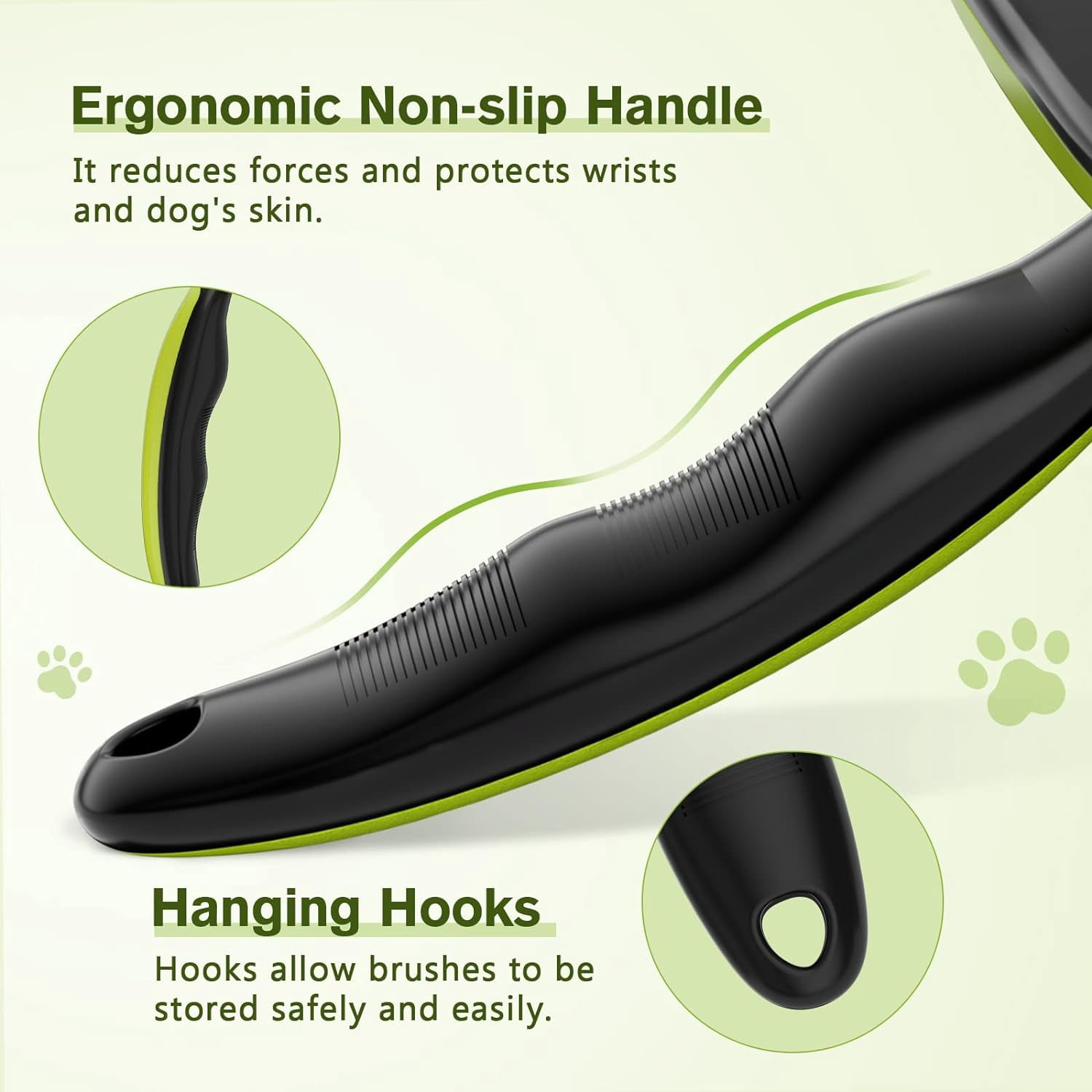 Self-Cleaning Slicker Brush for Dogs, Cats, Lightweight Dog Brush for Shedding Massaging Grooming, Cat Brush Gently Removes Loose Fur Undercoat for Small Dogs Cats Rabbits of All Hair Types