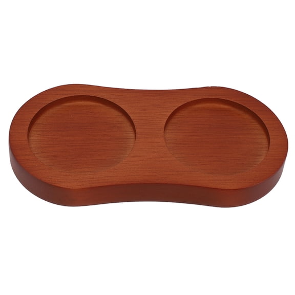 LAZIOEGR 8‑Shaped Wooden Grinder Base – Secure, Stylish Tray for Pepper, Salt & Seasoning Bottles
