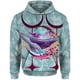 thumbnail image 2 of Sudadera con capucha holgada con estampado de ballenas y medusas para hombre, ropa de calle Harajuku, ropa Y2k, otoño, 2 of 5
