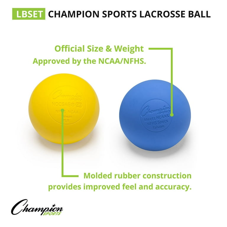 Champion Sports NCAA NFHS Approved Official Size Lacrosse Balls