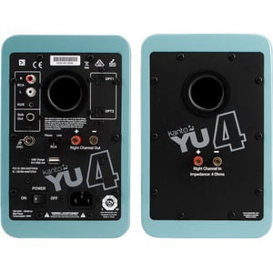 Kanto Living YU4 2-Way Powered Bookshelf Speakers (Pair, Teal)
