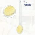 thumbnail image 5 of Unique Bargains Back Scrubber Long Handle Bath Brush Long Handle Brush for Bath Shower 13.58"x2.76"x0.98" White, 5 of 7