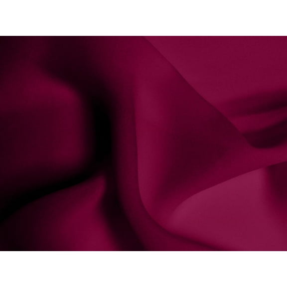 DECORATIVE SILK INC. Hi Multi Polyester Chiffon Fabric 60" wide By The Yard ( WINE )