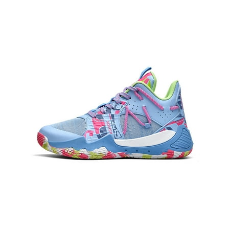 

Colisha Men Athletic Shoe Sport Sneakers Lace Up Basketball Shoes Outdoor Non-slip Casual Sneaker Breathable Trainers Light Blue 9
