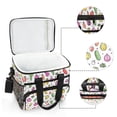thumbnail image 6 of FORMRS Insulated Cooler Bag 24 Cans Capacity Soft Leakproof Lunch Box with Side Pockets, Various Vegetables Pattern, 6 of 7