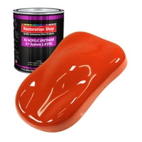Restoration Shop Ford Tractor Red Acrylic Urethane Auto Paint - Gallon Paint Color Only, Single Stage High Gloss