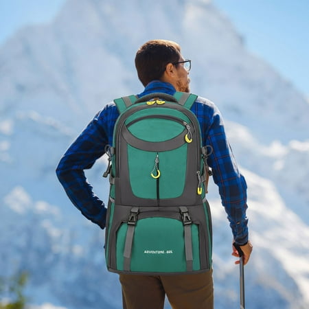 Hiking Backpack Outdoor Backpack 60L Camping Backpack for Men & Women Lightweight Hiking Bag Adjustable & Multifunctional Daypack Travel Gear Running Hydration Daypack for Climbing Touring Sport