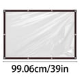 thumbnail image 3 of CZSCPDAW 4 x 6-Foot Clear Vinyl Tarp with Reinforced Grommets, 10 Mil Transparent Cover for Greenhouse and Patio, 3 of 5