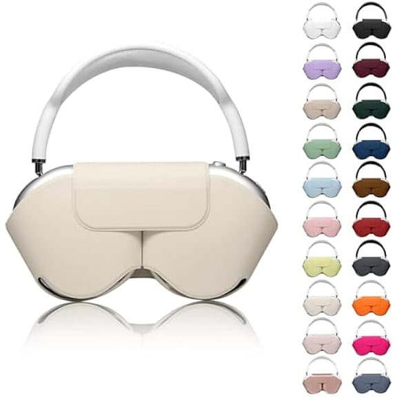 Eryueer compatible with Apple Airpods Max Case,Headphones Protective Case compatible with AirPod Max Supports Sleep Mode, Anti-Scratch and Anti-Dust,Airpod Pro Max by PU Leather,Starlight 2